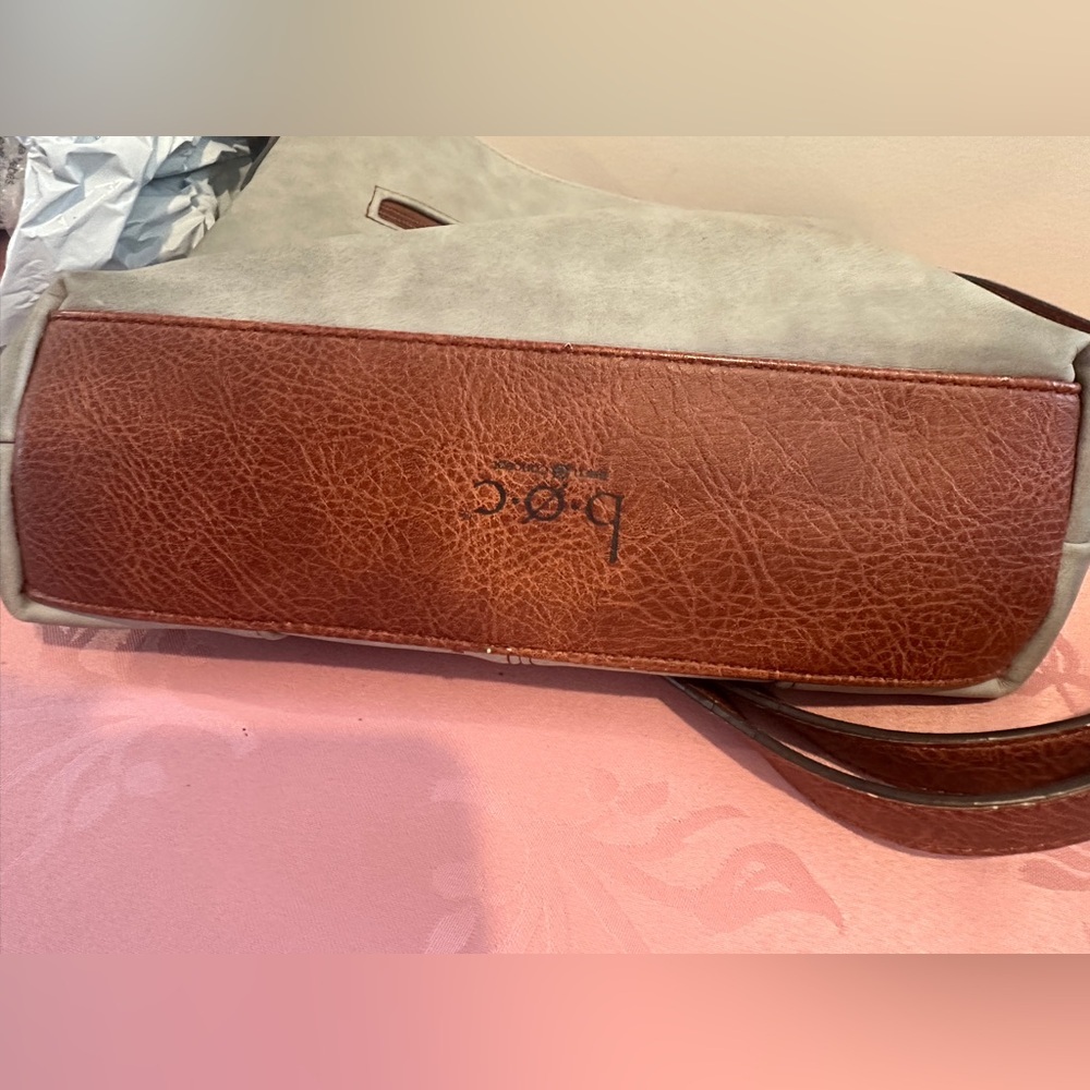BOC Born Concepts Gray Faux Leather Crossbody Shoulder Bag Purse - Picture 8 of 9